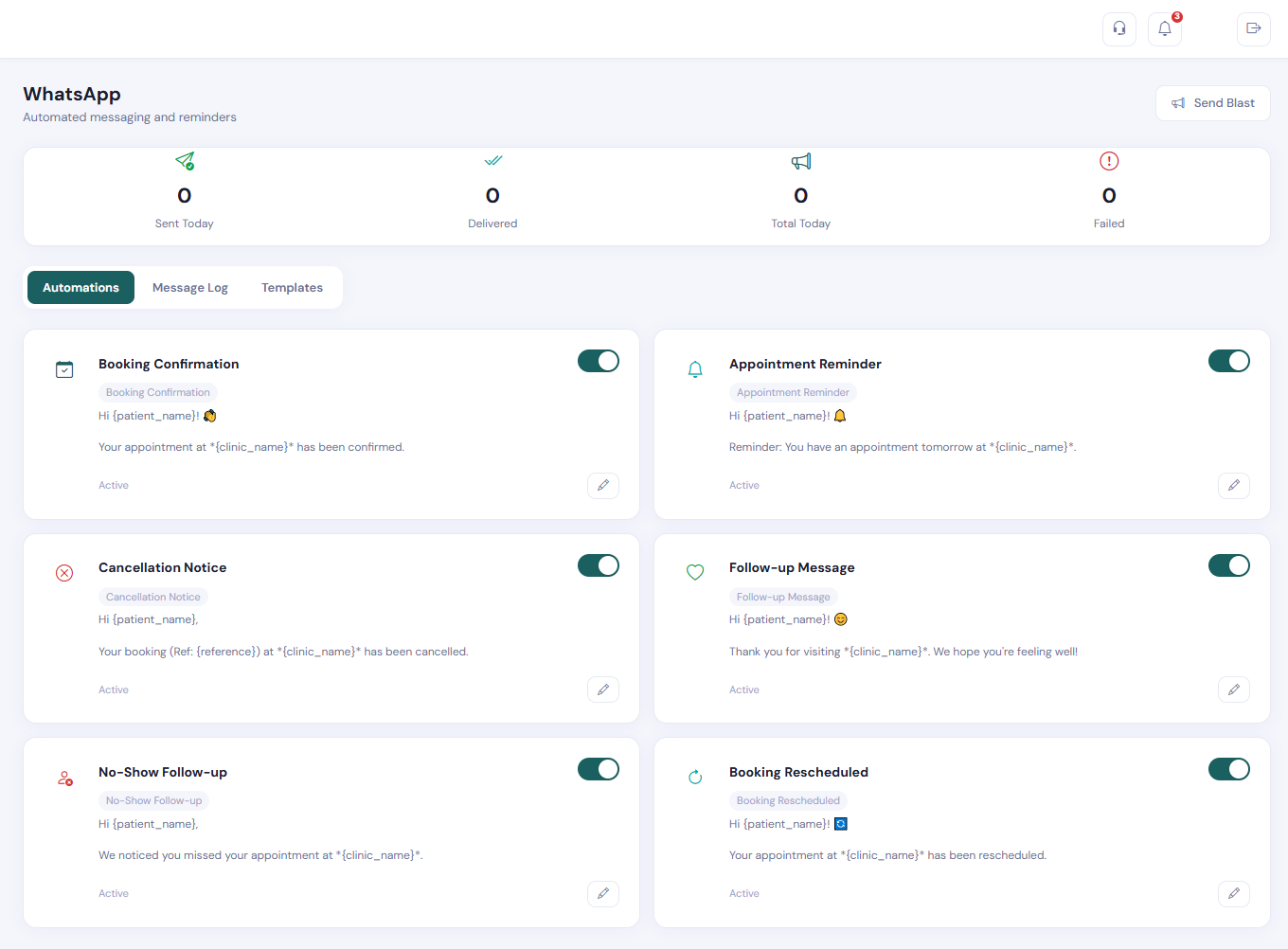 WhatsApp automation for clinics